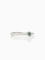 Silber Ring Ocean Blue Diamant