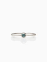 Silber Ring Ocean Blue Diamant