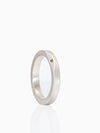 Simple Ring Silber Diamant Grün